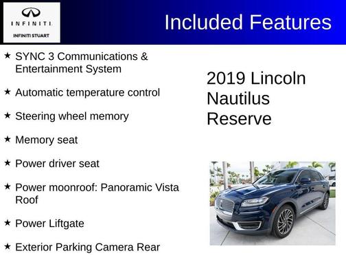 Rhapsody Blue Metallic 2019 Lincoln Nautilus Reserve
