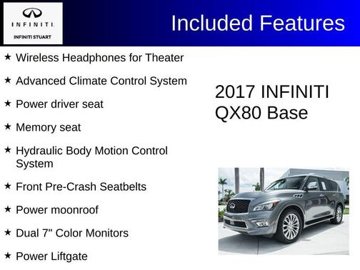 2017 INFINITI QX80 Base