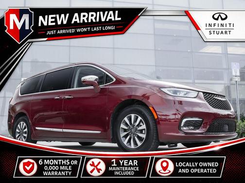 Velvet Red Pearlcoat 2022 Chrysler Pacifica Hybrid Limited
