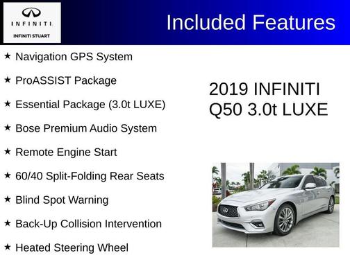 2019 INFINITI Q50 3.0t LUXE