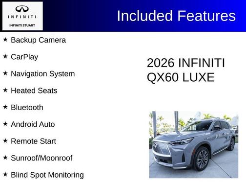 Harbor Gray 2026 INFINITI QX60 Luxe