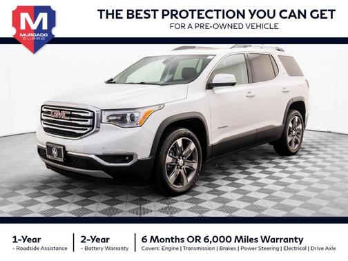 White Frost Tri-Coat 2019 GMC Acadia SLT-2