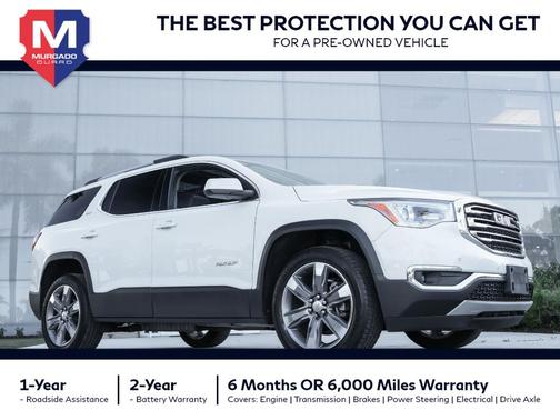 White Frost Tri-Coat 2019 GMC Acadia SLT-2