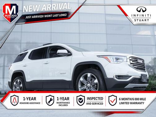 White Frost Tri-Coat 2019 GMC Acadia SLT-2