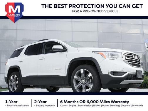 White Frost Tri-Coat 2019 GMC Acadia SLT-2