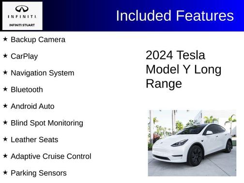 Pearl White Multi 2024 Tesla Model Y Long Range