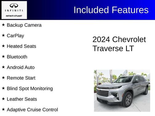 Sterling Gray Metallic 2024 Chevrolet Traverse LT