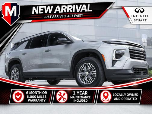 Sterling Gray Metallic 2024 Chevrolet Traverse LT