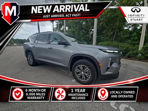 Sterling Gray Metallic 2024 Chevrolet Traverse LT