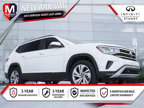 Pure White 2023 Volkswagen Atlas 3.6L SE w/Technology