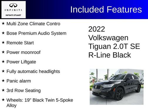 2022 Volkswagen Tiguan 2.0T SE R-Line Black