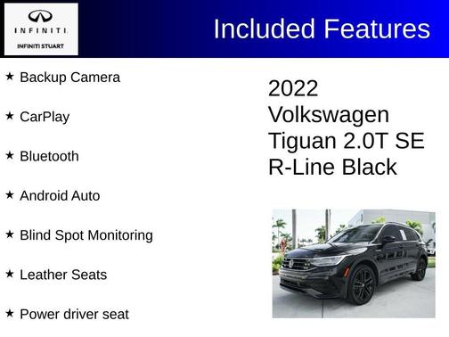 2022 Volkswagen Tiguan 2.0T SE R-Line Black