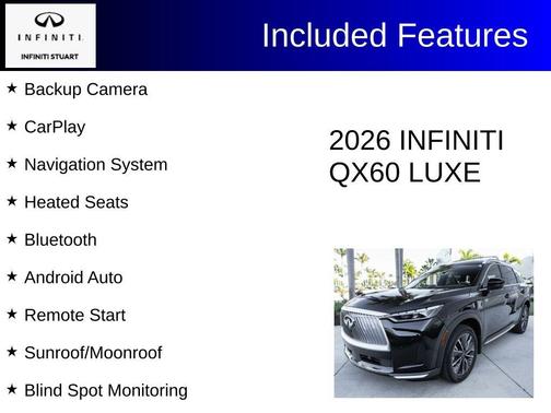 Diamond Black 2026 INFINITI QX60 Luxe