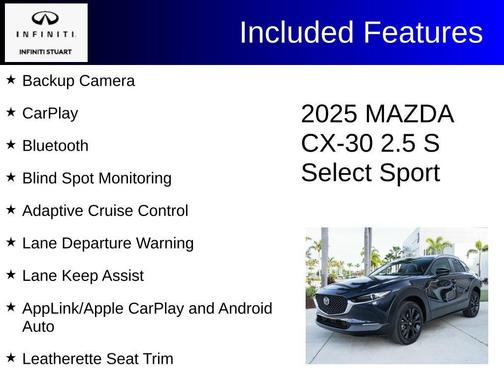 Deep Crystal Blue Mica 2025 Mazda CX-30 Select