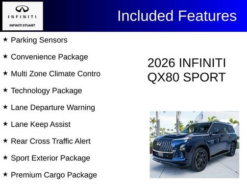 Grand Blue 2026 INFINITI QX80 SPORT