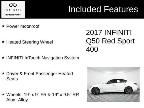 2017 INFINITI Q50 3.0T Red Sport 400