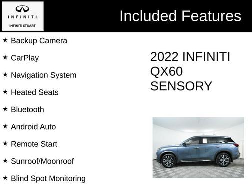 2022 INFINITI QX60 SENSORY