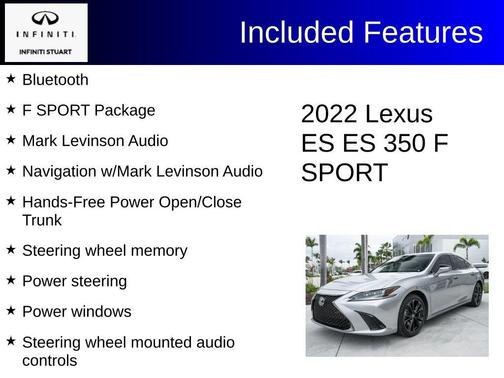 2022 Lexus ES 350 F Sport