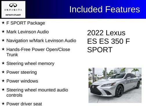 2022 Lexus ES 350 F Sport
