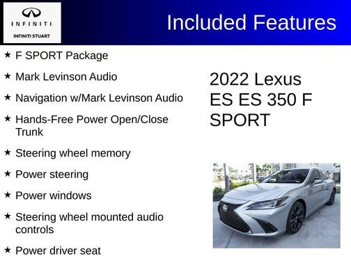 2022 Lexus ES 350 F Sport