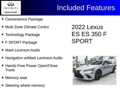 Iridium 2022 Lexus ES 350 F Sport
