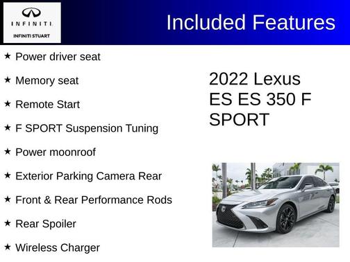 2022 Lexus ES 350 F Sport