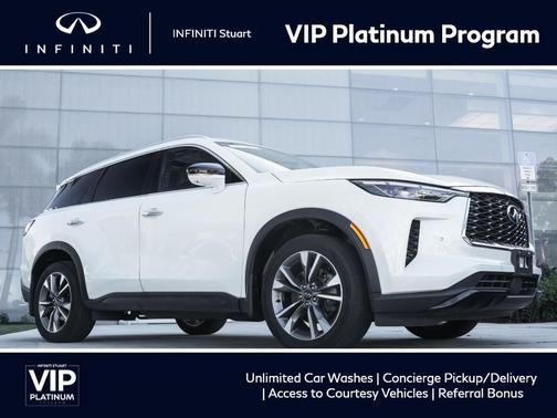 Majestic White 2023 INFINITI QX60 Luxe