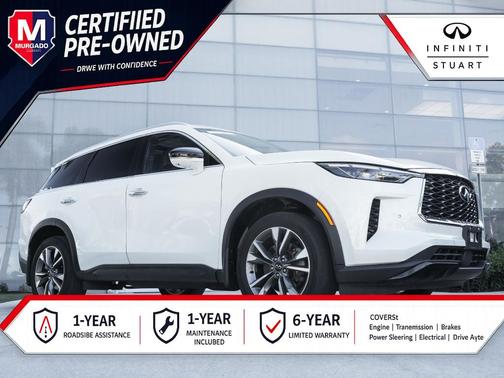 Majestic White 2023 INFINITI QX60 Luxe