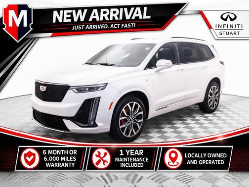 Crystal White 2025 Cadillac XT6 Sport AWD