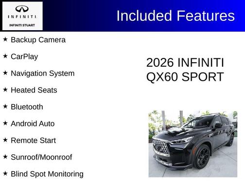Diamond Black 2026 INFINITI QX60 SPORT