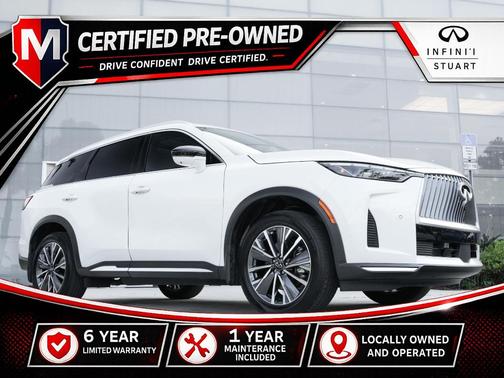 Radiant White 2026 INFINITI QX60 Luxe