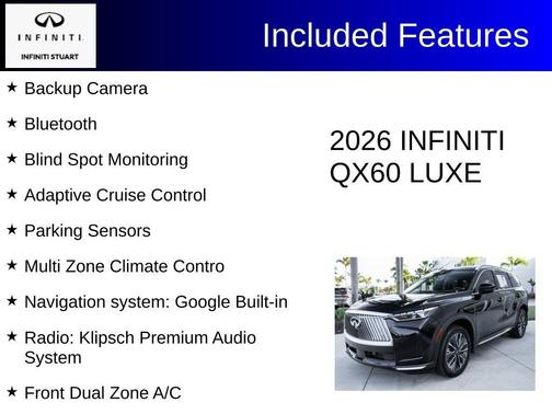 Diamond Black 2026 INFINITI QX60 Luxe