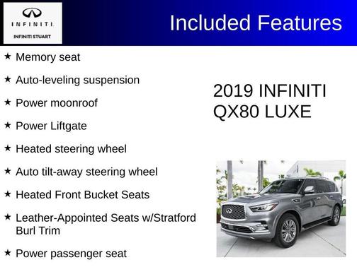 Graphite Shadow 2019 INFINITI QX80 Luxe