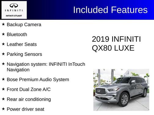 Graphite Shadow 2019 INFINITI QX80 Luxe