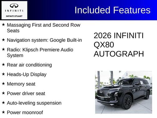 Diamond Black 2026 INFINITI QX80 AUTOGRAPH