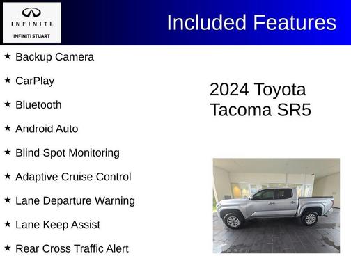 Celestial Silver Metallic 2024 Toyota Tacoma SR5
