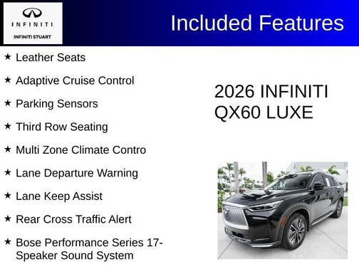 Diamond Black 2026 INFINITI QX60 LUXE