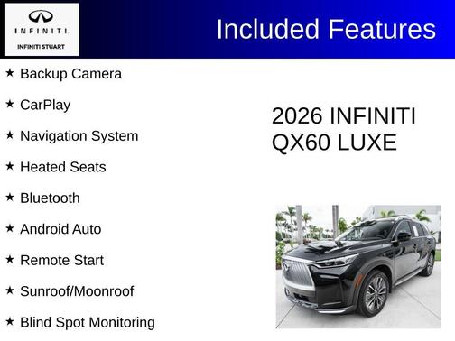 Diamond Black 2026 INFINITI QX60 LUXE