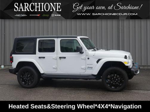 Bright White Clearcoat 2023 Jeep Wrangler 4xe Sahara