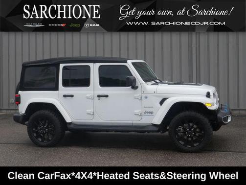 Bright White Clearcoat 2024 Jeep Wrangler 4xe Sahara