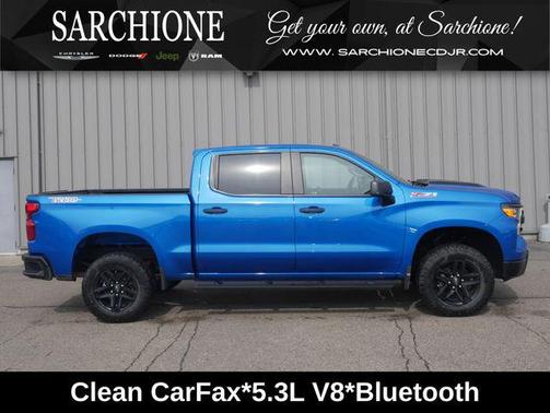 Glacier Blue Metallic 2022 Chevrolet Silverado 1500 Custom Trail Boss