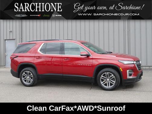 Cherry Red Tintcoat 2022 Chevrolet Traverse LT Leather