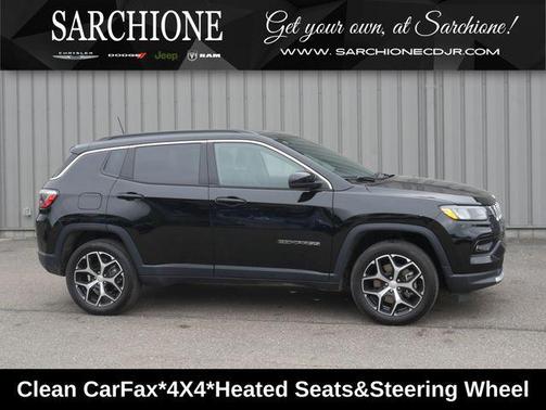 Diamond Black Crystal Pearlcoat 2024 Jeep Compass Limited