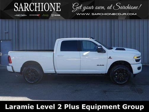 Bright White Clearcoat 2025 RAM 2500 Laramie Crew Cab 4x4 6'4' Box