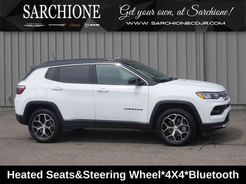 Bright White Clearcoat 2024 Jeep Compass Limited