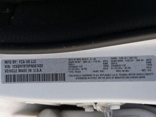 Bright White Clearcoat 2023 RAM 1500 Big Horn/Lone Star