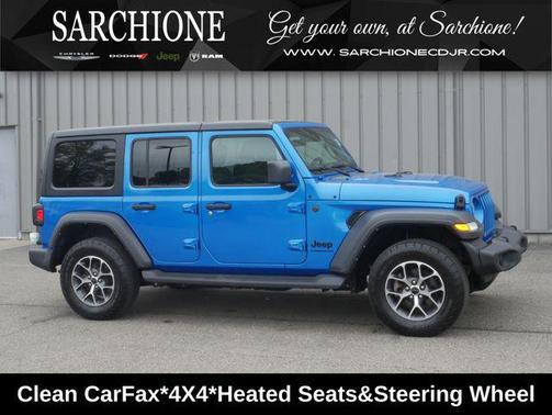 Hydro Blue Pearlcoat 2024 Jeep Wrangler Sport S