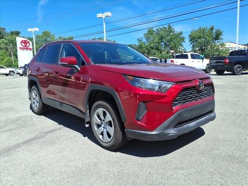 Red 2022 Toyota RAV4 LE