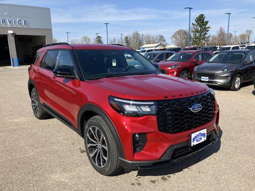 Rapid Red Metallic Tinted Clearcoat 2026 Ford Explorer ST-Line
