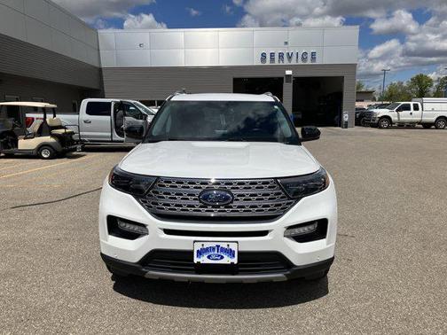 Star White Metallic Tri-Coat 2023 Ford Explorer Limited